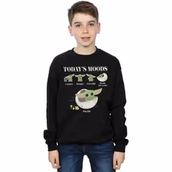 Star Wars - Sweat THE MANDALORIAN THE CHILD MOODS - Garçon (Noir)