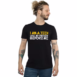 Star Wars - T-shirt AM A JEDI - Homme (Noir)