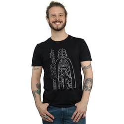 Star Wars - T-shirt BEST DAD IN THE GALAXY - Homme (Noir)