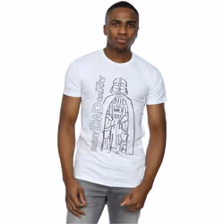 Star Wars - T-shirt BEST DAD IN THE GALAXY - Homme (Blanc)