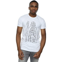 Star Wars - T-shirt BEST DAD IN THE GALAXY - Homme (Blanc)