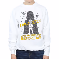 Star Wars - Sweat JEDI LIKE MY FATHER - Garçon (Blanc)