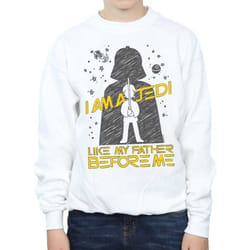 Star Wars - Sweat JEDI LIKE MY FATHER - Garçon (Blanc)