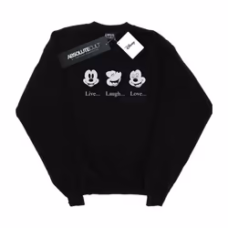 Disney - Sweat LIVE LOVE LAUGH - Femme (Noir)