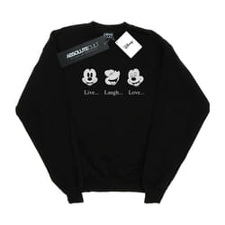 Disney - Sweat LIVE LOVE LAUGH - Femme (Noir)