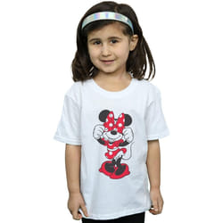 Disney - T-shirt MINNIE MOUSE - Fille (Blanc)