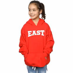 Disney - Sweat à capuche HIGH SCHOOL MUSICAL THE MUSICAL EAST HIGH - Fille (Rouge)