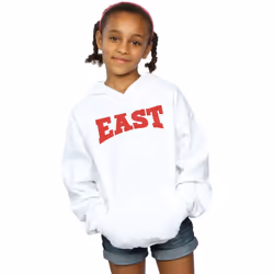 Disney - Sweat à capuche HIGH SCHOOL MUSICAL THE MUSICAL EAST HIGH - Fille (Blanc)