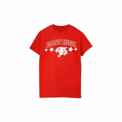 Disney - T-shirt HIGH SCHOOL MUSICAL THE MUSICAL WILDCAT STARS - Femme (Rouge)