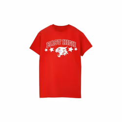 Disney - T-shirt HIGH SCHOOL MUSICAL THE MUSICAL WILDCAT STARS - Femme (Rouge)
