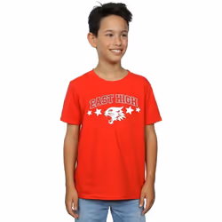 Disney - T-shirt HIGH SCHOOL MUSICAL THE MUSICAL WILDCAT STARS - Garçon (Rouge)