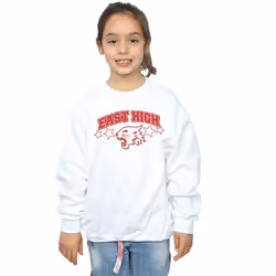 Disney - Sweat HIGH SCHOOL MUSICAL THE MUSICAL WILDCAT STARS - Fille (Blanc)