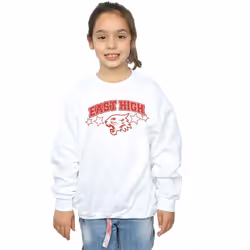 Disney - Sweat HIGH SCHOOL MUSICAL THE MUSICAL WILDCAT STARS - Fille (Blanc)