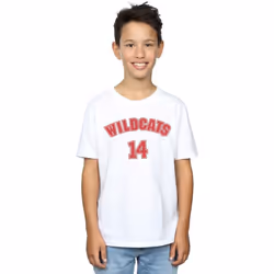 Disney - T-shirt HIGH SCHOOL MUSICAL THE MUSICAL WILDCATS - Garçon (Blanc)