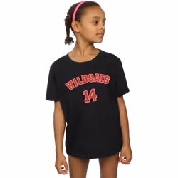 Disney - T-shirt HIGH SCHOOL MUSICAL THE MUSICAL WILDCATS - Fille (Noir)