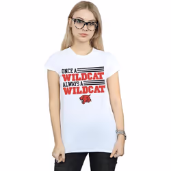 Disney - T-shirt HIGH SCHOOL MUSICAL THE MUSICAL ONCE A WILDCAT - Femme (Blanc)