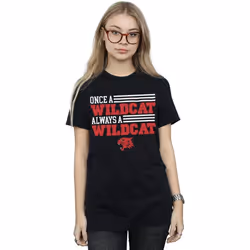 Disney - T-shirt HIGH SCHOOL MUSICAL THE MUSICAL ONCE A WILDCAT - Femme (Noir)