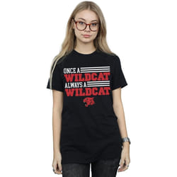 Disney - T-shirt HIGH SCHOOL MUSICAL THE MUSICAL ONCE A WILDCAT - Femme (Noir)