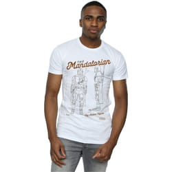 Star Wars - T-shirt THE MANDALORIAN ACTION FIGURE - Homme (Blanc)