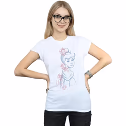 Disney - T-shirt - Femme (Blanc)