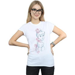 Disney - T-shirt - Femme (Blanc)
