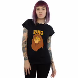 Disney - T-shirt THE LION KING MUFASA KING - Femme (Noir)
