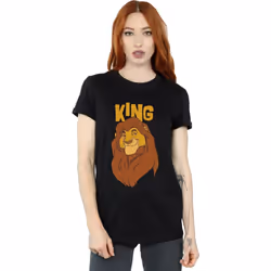 Disney - T-shirt THE LION KING MUFASA KING - Femme (Noir)