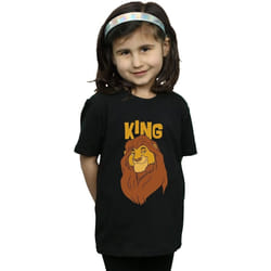 Disney - T-shirt THE LION KING MUFASA KING - Fille (Noir)