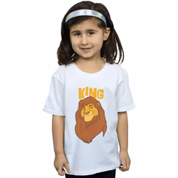 Disney - T-shirt THE LION KING MUFASA KING - Fille (Blanc)