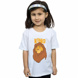 Disney - T-shirt THE LION KING MUFASA KING - Fille (Blanc)