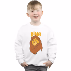 Disney - Sweat THE LION KING MUFASA KING - Garçon (Blanc)