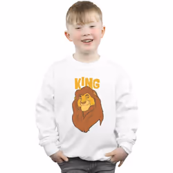 Disney - Sweat THE LION KING MUFASA KING - Garçon (Blanc)