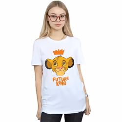 Disney - T-shirt THE LION KING FUTURE KING - Femme (Blanc)