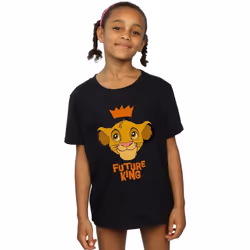 Disney - T-shirt THE LION KING FUTURE KING - Fille (Noir)