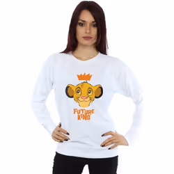 Disney - Sweat THE LION KING FUTURE KING - Femme (Blanc)