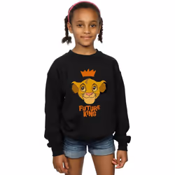 Disney - Sweat THE LION KING FUTURE KING - Fille (Noir)