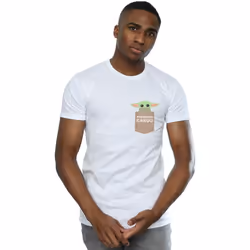 Star Wars - T-shirt THE MANDALORIAN THE CHILD CARGO - Homme (Blanc)