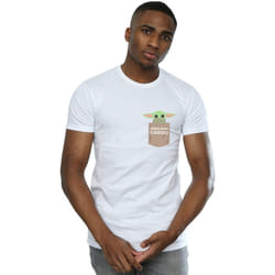 Star Wars - T-shirt THE MANDALORIAN THE CHILD CARGO - Homme (Blanc)