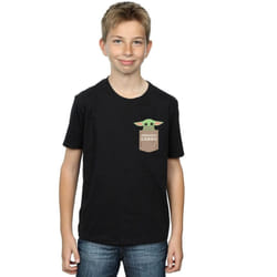 Star Wars - T-shirt THE MANDALORIAN THE CHILD CARGO - Garçon (Noir)