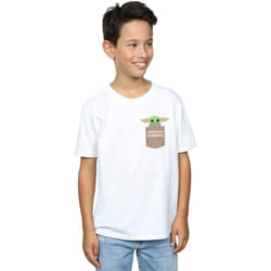 Star Wars - T-shirt THE MANDALORIAN THE CHILD CARGO - Garçon (Blanc)