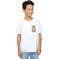 Star Wars - T-shirt THE MANDALORIAN THE CHILD CARGO - Garçon (Blanc)