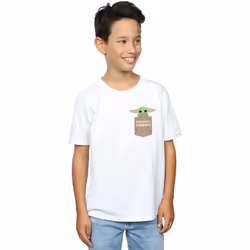 Star Wars - T-shirt THE MANDALORIAN THE CHILD CARGO - Garçon (Blanc)