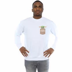 Star Wars - Sweat THE MANDALORIAN THE CHILD CARGO - Homme (Blanc)