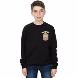 Star Wars - Sweat THE MANDALORIAN THE CHILD CARGO - Garçon (Noir)