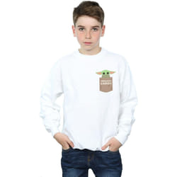 Star Wars - Sweat THE MANDALORIAN THE CHILD CARGO - Garçon (Blanc)