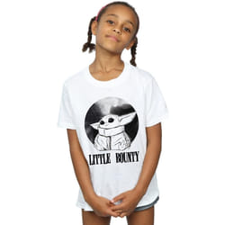 Star Wars - T-shirt THE MANDALORIAN LITTLE BOUNTY - Fille (Blanc)