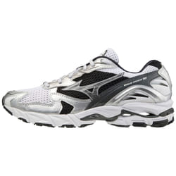 Baskets Mizuno Wave Rider 10 Noires et Argentées – Alliance de performance et desthétique