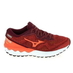 Basket de running pour femme - MIZUNO - Wave Skyrise - Rose - Usage régulier - Running