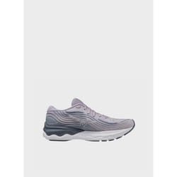 Chaussure de running femme Mizuno Wave Skyrise Wos - Blanc/Violet - Amorti et stabilité - Usage régulier