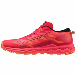 Chaussures de course pour femme - MIZUNO - Wave Daichi 7 GTX W - Rouge - Gris